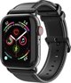Apple Apple Watch Δερμάτινο λουράκι ρολογιού Dux Ducis για Apple Watch 38mm/40mm μαύρο