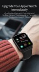 Apple Apple Watch Δερμάτινο λουράκι ρολογιού Dux Ducis για Apple Watch 38mm/40mm μαύρο