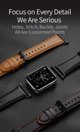 Apple Apple Watch Δερμάτινο λουράκι ρολογιού Dux Ducis για Apple Watch 38mm/40mm μαύρο