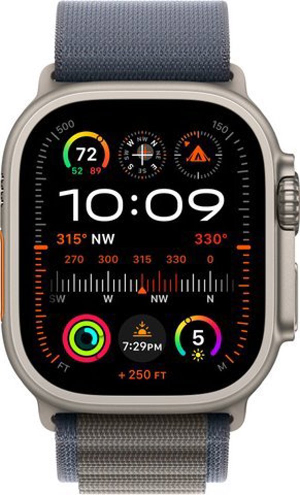 Apple Λουράκι Alpine σε μπλε χρώμα για κάσα 49 mm - μέγεθος S