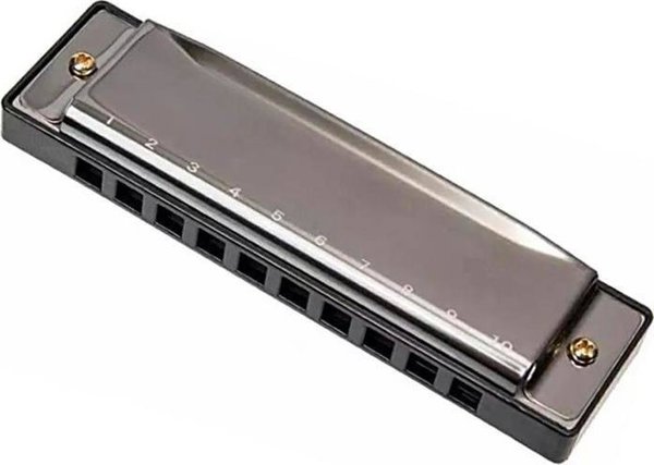 Aptel HARMONIJKA Μουσικό όργανο για αρχάριους Ασημένια φυσαρμόνικα AG753
