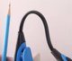Apte ΑΣΥΡΜΑΤΗ ΛΑΜΠΑ με Κλιπ LED μαύρο-μπλε ZD20C