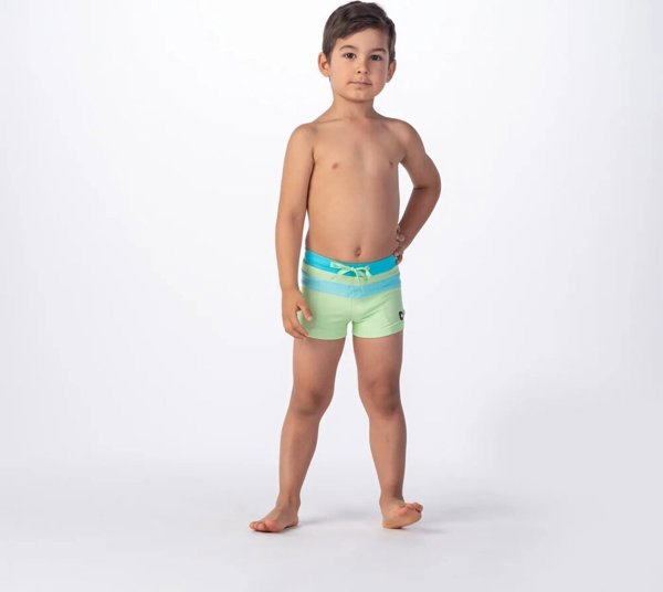Παιδικά μαγιό μποξεράκια AquaWave Tahu Kids paradise green/blue radiance μέγεθος 134