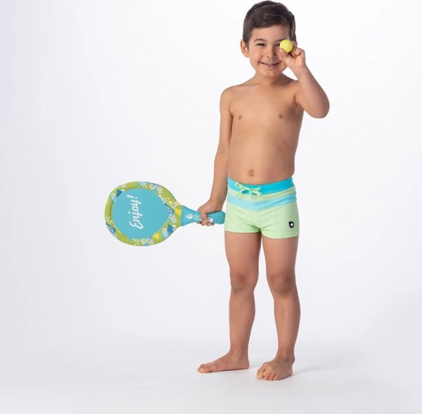 Παιδικά μαγιό μποξεράκια AquaWave Tahu Kids paradise green/blue radiance μέγεθος 134