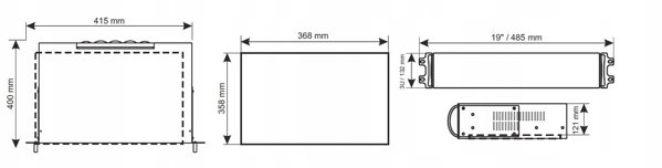 ARAD3SN PULSAR Κουτί RACK 3U 270mm