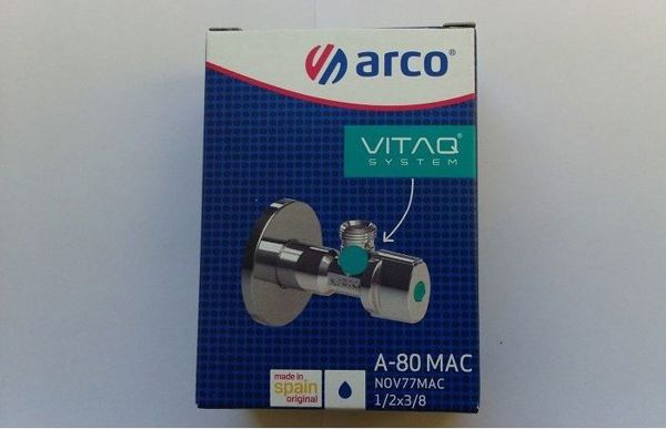 Γωνιακή βαλβίδα κατά της πέτρας Arco Nov Mac 1/2"x3/8" (NOV77MAC)