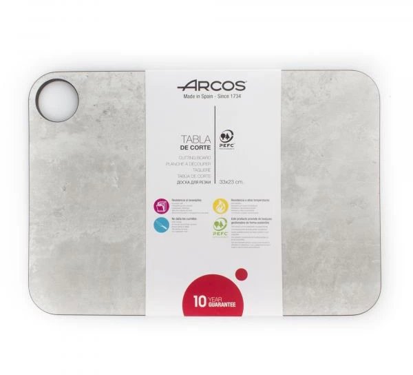Πίνακας κοπής Arcos, ξύλινη ίνα 33 x 23 cm, σχέδιο μαρμάρου