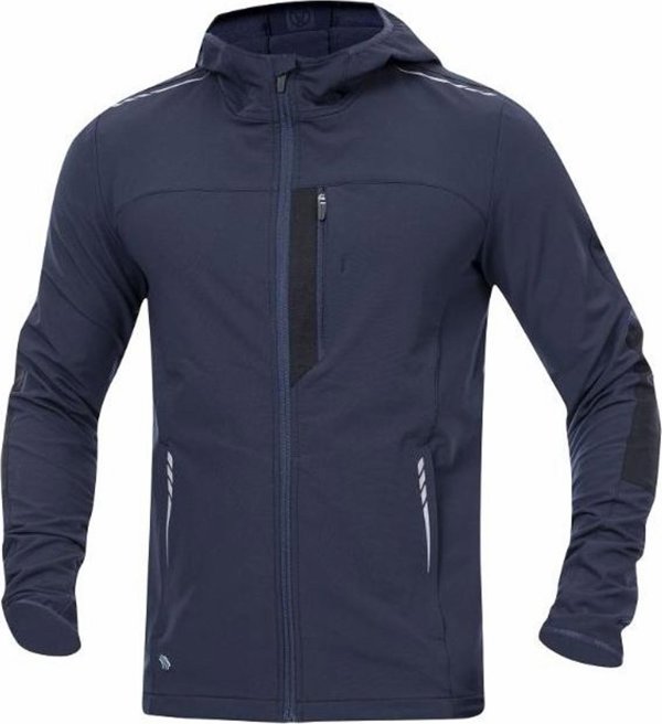 Ardon BREEFFIDRY STRETCH ARDON - ανδρικό πολύ ελαφρύ τζάκετ stretch, softshell, κουκούλα, ανακλαστικά - Σκούρο γκρι H5987 M