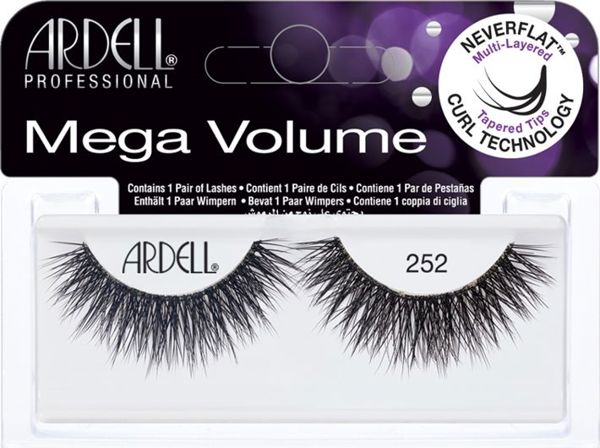 Ardell Ardell Mega Volume 252 Ψεύτικες βλεφαρίδες 1τμχ Μαύρο