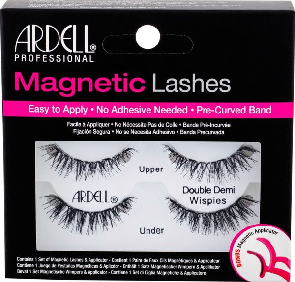 Ardell Ardell Μαγνητικές Βλεφαρίδες Double Demi Wispies Τεχνητές βλεφαρίδες 1τμχ Μαύρο