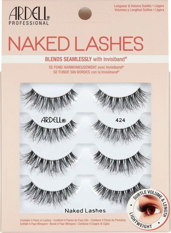 Ardell Ardell Naked Lashes 424 Ψεύτικες βλεφαρίδες 4 τμχ Μαύρες 8443250 74764698742