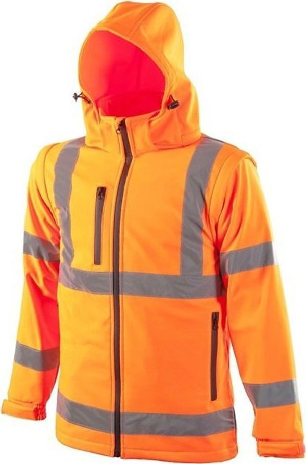 Ardon REF 502 - μπουφάν softshell υψηλής ορατότητας 2 σε 1 με αποσπώμενα μανίκια - Κίτρινο H8905 L