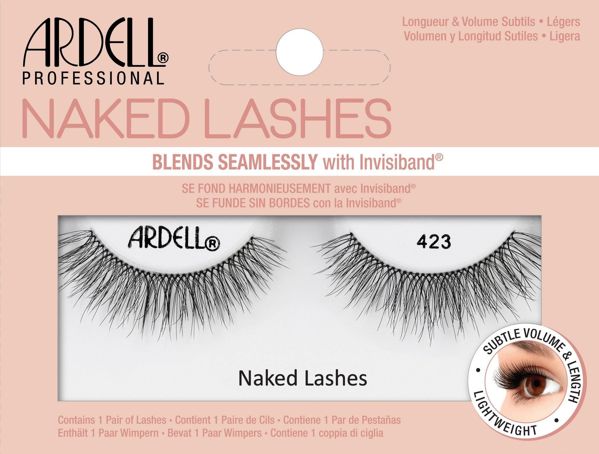 Ardell Naked Lashes 423 Ψεύτικες Βλεφαρίδες, 1 Ζευγάρι, Μαύρες
