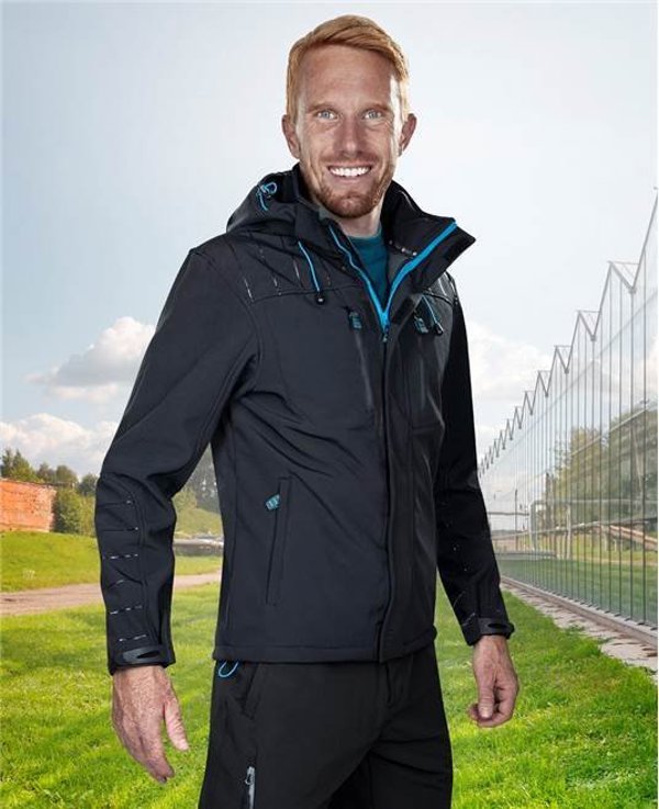Ardon SOFTSHELL 4TECH H9315 Ardon - μοντέρνο ζεστό λειτουργικό μπουφάν από υλικό υψηλής ποιότητας, μαύρο - Μαύρο H9315 L