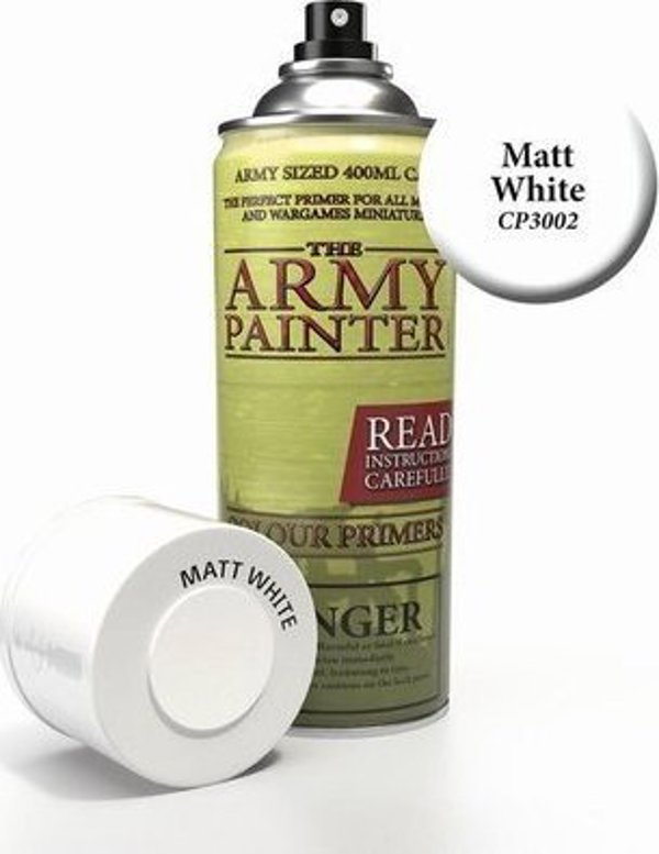 Army Painter Αστάρι Χρώματος, Ματ Λευκό, Spray Primer για Μοντελισμό, 400ml