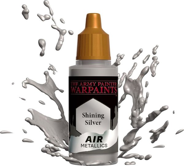 Army Painter Warpaints Air - Ακρυλικό Χρώμα Μοντελισμού Shining Silver, 18ml