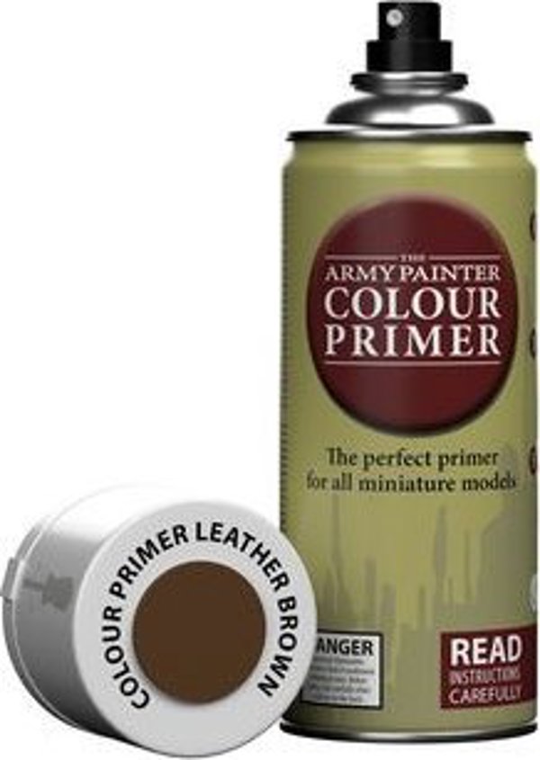Army Painter Color Primer Spray - Αστάρι Χρώματος για Μοντελισμό, Δερμάτινο Καφέ, 400ml