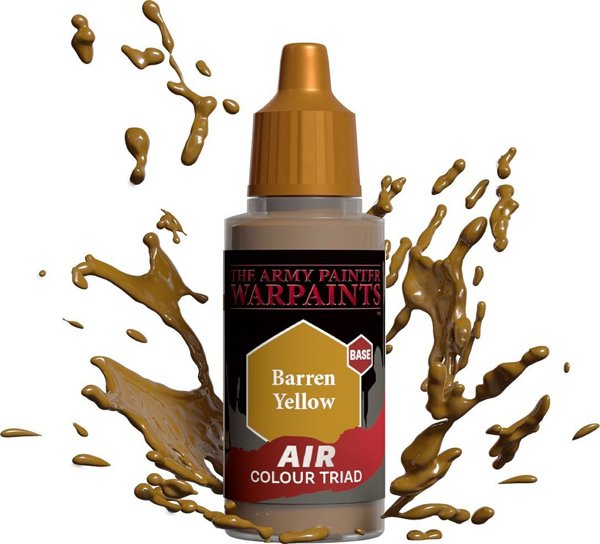 Army Painter Warpaints Air - Ακρυλικό Χρώμα Μοντελισμού Barren Yellow, 18ml