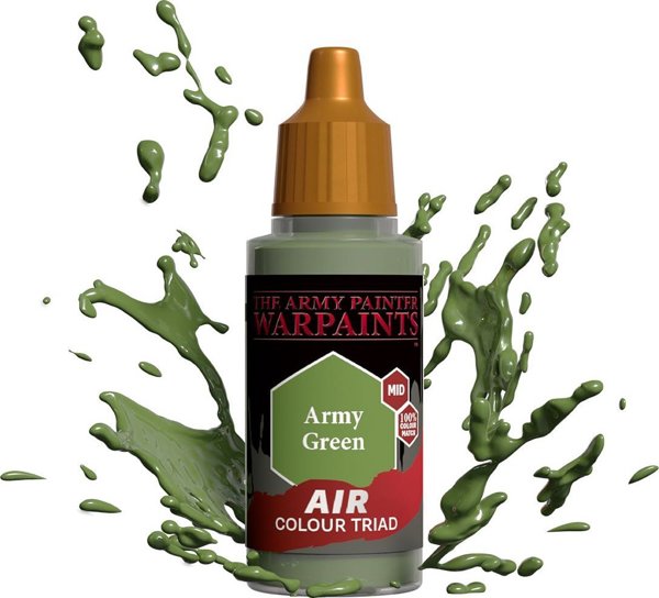 Army Painter Warpaints Air - Ακρυλικό Χρώμα Μοντελισμού Army Green, 31g