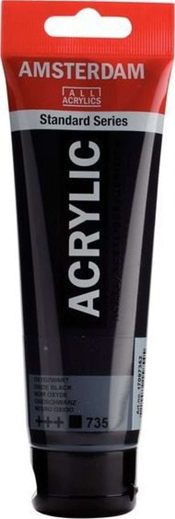 Artequipment Ακρυλικό Χρώμα TALENS AMSTERDAM 120ml 735 - OXYDE BLAC uniw