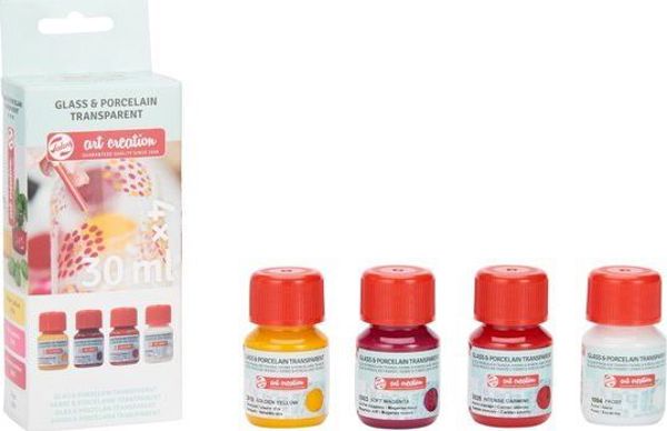 Σετ Διαφανών Χρωμάτων Artequipment TALENS G P. 4x30 ml. PINK FROST uniw