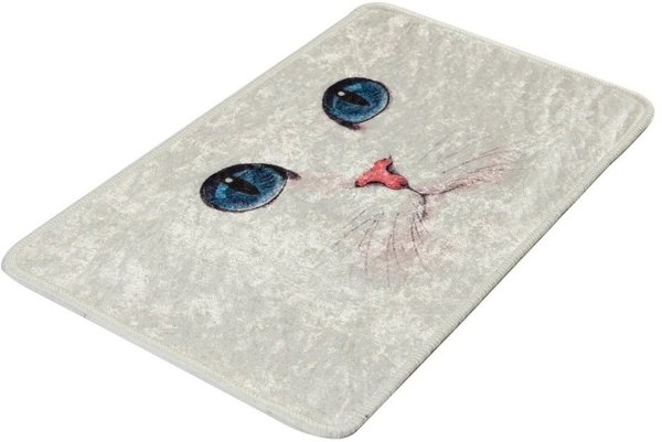 Χαλάκι μπάνιου Asir Blue Eyes, 40x60 cm