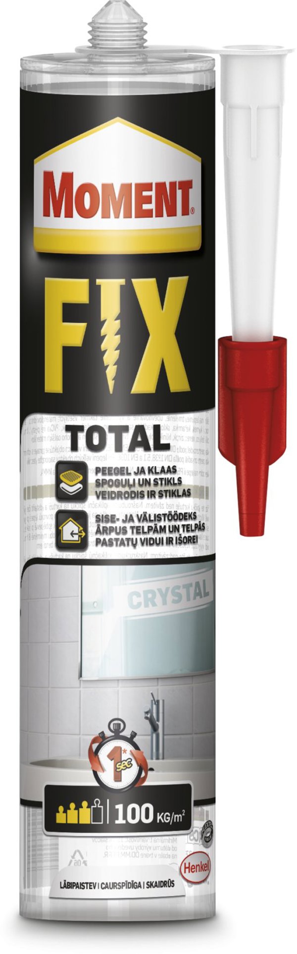 Κόλλα Συναρμολόγησης Momenti Per Me Total Crystal, Διαφανής, 290ml