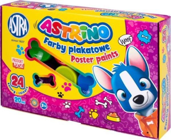 Astra Χρώματα Αφίσας Astrino, 24 Χρώματα, 20ml, 2 Τεμάχια