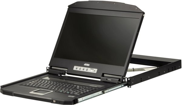 ATEN CL3700NW Διακόπτης KVM με δυνατότητα rackmount, Μαύρος