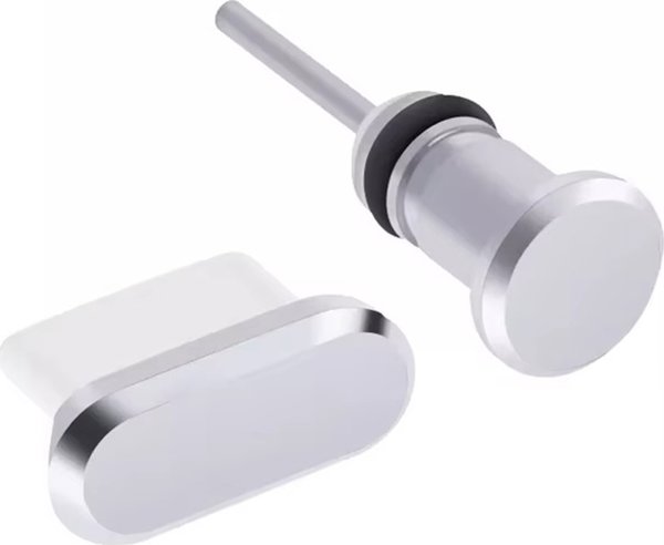 ATL DA23A Κάλυμμα κατά της σκόνης usb-c 2τμχ ασημί
