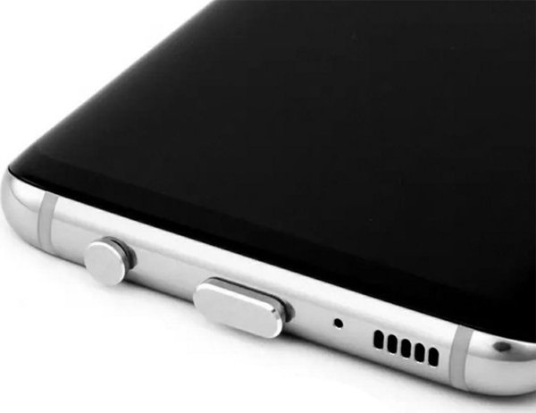 ATL DA23A Κάλυμμα κατά της σκόνης usb-c 2τμχ ασημί