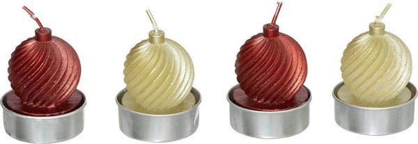 Κεριά tealight σε σχήμα μπάλας, 4 τεμάχια ATMOSPHERA