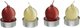 Κεριά tealight σε σχήμα μπάλας, 4 τεμάχια ATMOSPHERA