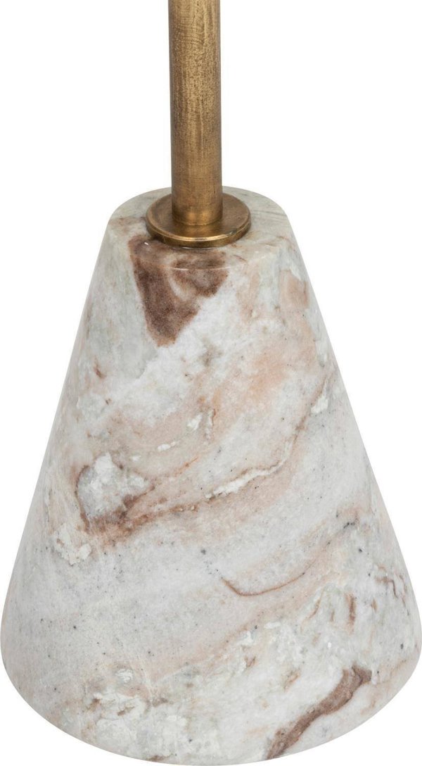 Atmosphera Stolik kawowy marmur i drewno, Ø 35,5 cm