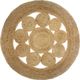 Atmosphera Στρογγυλό Χαλί Lace από Γιούτα, Φυσικό Χρώμα, 80 εκ.