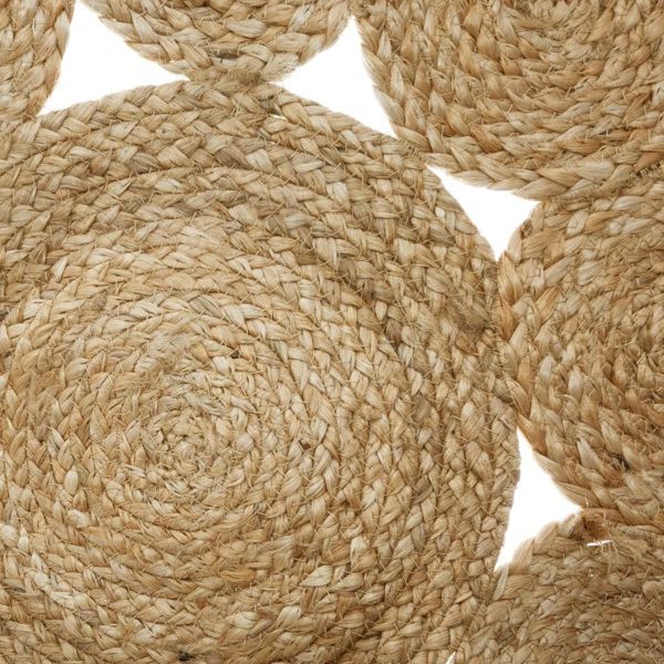 Atmosphera Στρογγυλό Χαλί Lace από Γιούτα, Φυσικό Χρώμα, 80 εκ.