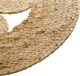 Atmosphera Στρογγυλό Χαλί Lace από Γιούτα, Φυσικό Χρώμα, 80 εκ.