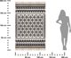 Atmosphera Χαλί Boho Delhi με Φούντες, Βαμβακερό, Εθνοτικό Μοτίβο, Φυσικά Χρώματα, 120x170 cm
