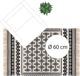 Atmosphera Χαλί Boho Delhi με Φούντες, Βαμβακερό, Εθνοτικό Μοτίβο, Φυσικά Χρώματα, 120x170 cm