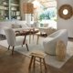 Atmosphera Pouffe με αποθηκευτικό χώρο, επενδεδυμένο με εφέ boucle, 100 x 40 x 48,5 cm