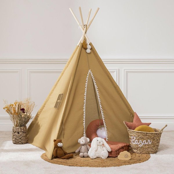Σκηνή Tipi για παιδιά Tend κίτρινο
