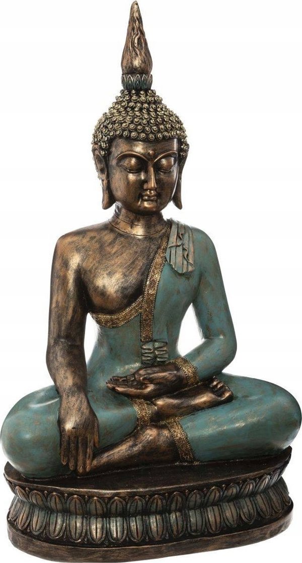 Ειδώλιο Atmosphera Buddha, διακόσμηση από πολυρετσίνη, ύψος 72,5 cm
