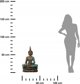 Ειδώλιο Atmosphera Buddha, διακόσμηση από πολυρετσίνη, ύψος 72,5 cm