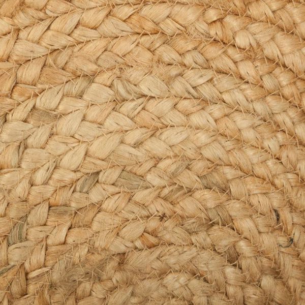 Atmosphera Στρογγυλό Χαλί Lace από Τζούτι, Φυσικό Χρώμα, Διάμετρος 120 εκ.