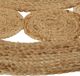Atmosphera Στρογγυλό Χαλί Lace από Τζούτι, Φυσικό Χρώμα, Διάμετρος 120 εκ.