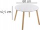 Atmosphera Παιδικό τραπέζι, λευκό με αστέρια, Ø 60 cm