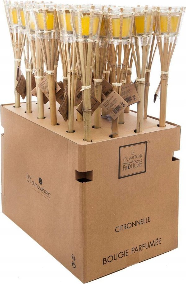 Atmosphera Μπαμπού δάδα με κερί απωθητικό κουνουπιών, citronella