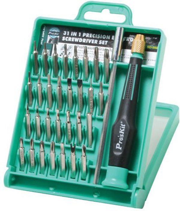 Σετ κατσαβιδιών με εναλλάξιμες μύτες SD-9802, Pro'sKit
