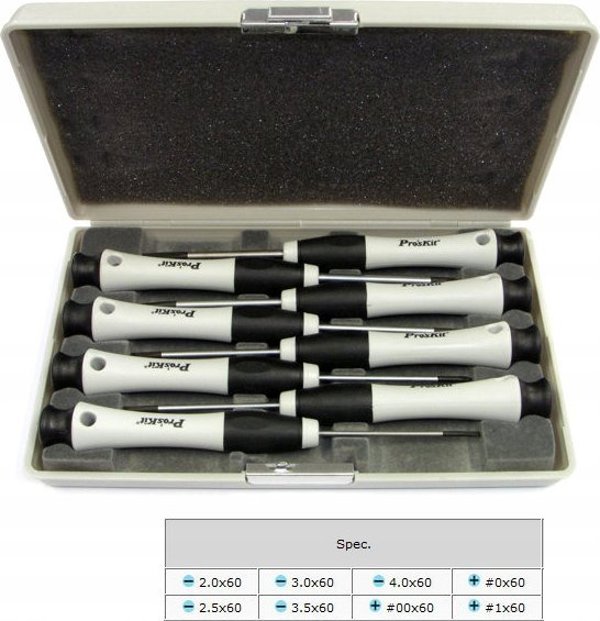 Σετ κατσαβιδιών (8 τεμ), 8PK-SD002N Pros'Kit