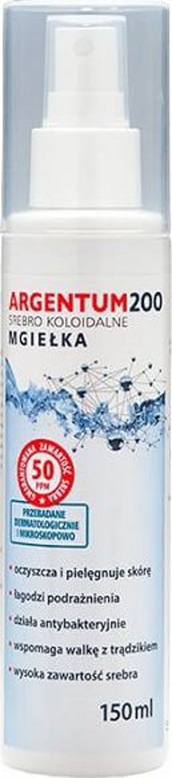 Aura Herbals Argentum 200 Μαντηλάκια Σώματος 50PPM Κολλοειδές Άργυρος 150 ml
